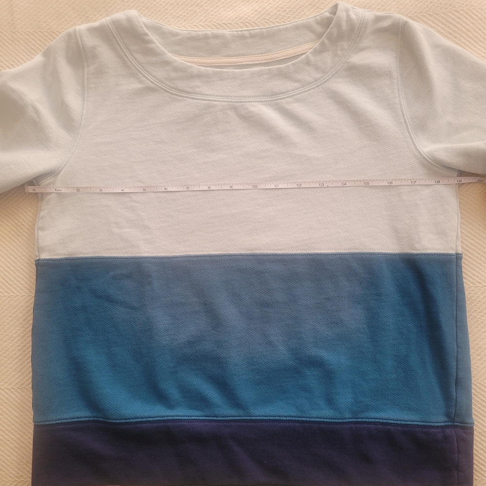 Blue Hi-Line Colorblock Sweatshirt - Picture 4 of 5